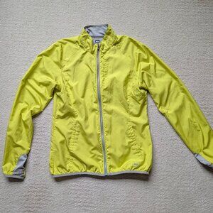 REI Packable Fleet Wind Shell Cycling Jacket Small Yellow windproof windbreaker
